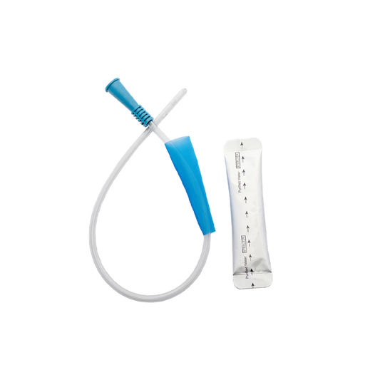 Hydrophilic Nelaton Catheter with Water Sachet, 40cm (Male), 8Fr (Light Blue)
